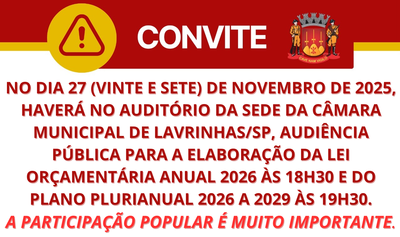 Convite LOA (2026) e PPA (2026-2029)